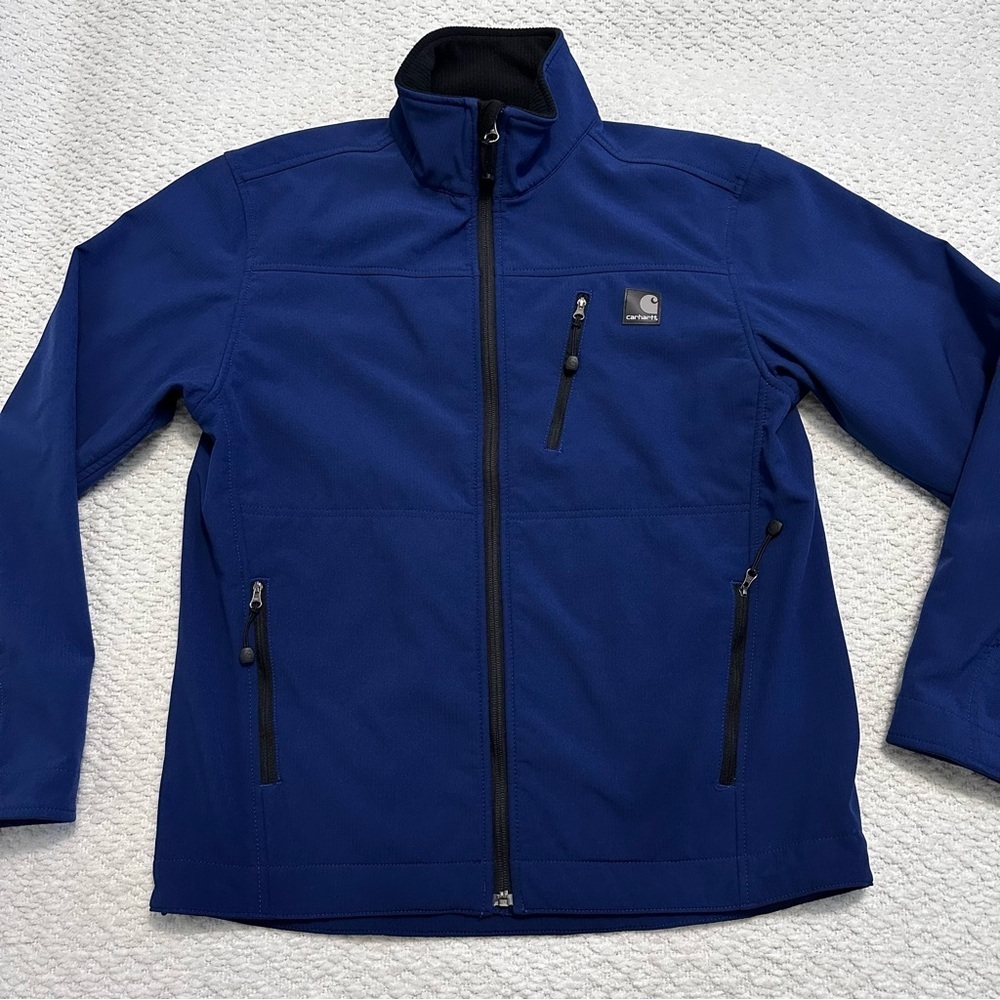 Carhartt Navy Blue Soft Shell Jacket Men’s Size Small